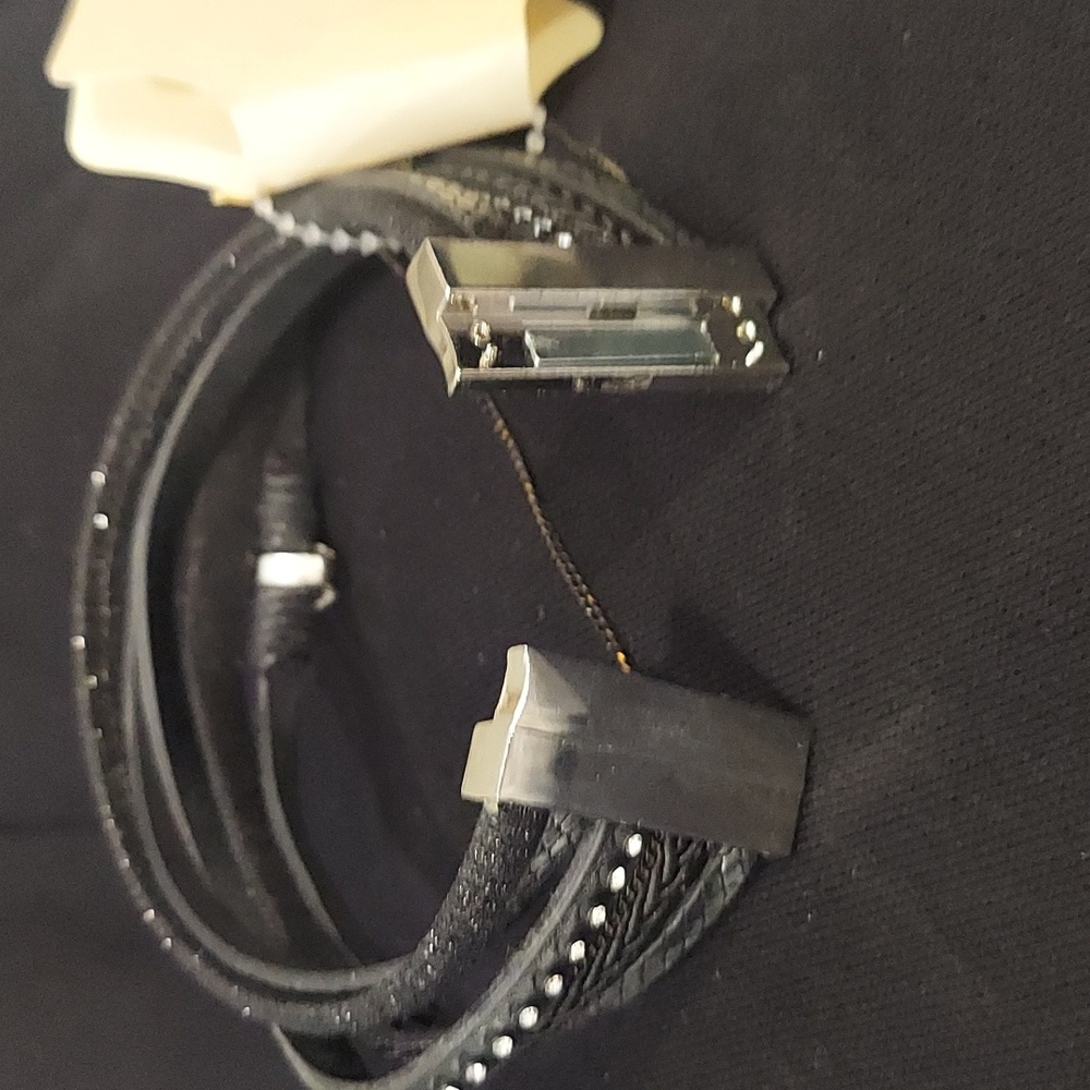Black and Silver Multi-Layer Bracelet - Picture 6 of 7